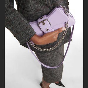 BALENCIAGA Small Lindsay Shoulder Bag with Strap in Lilac/Purple